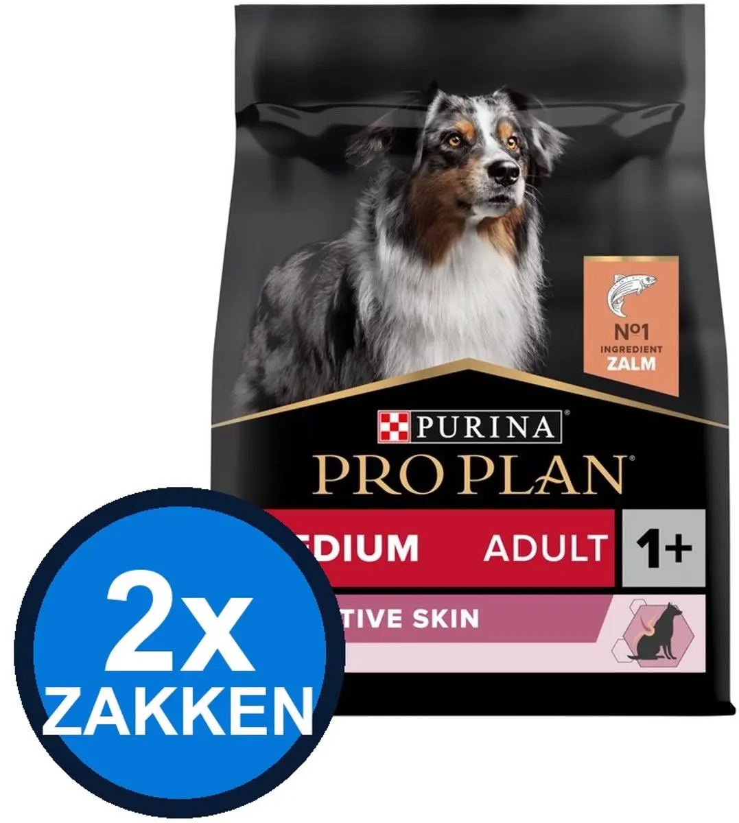 Pro Plan Adult Medium Sensitive Zalm Hondenvoer Droog