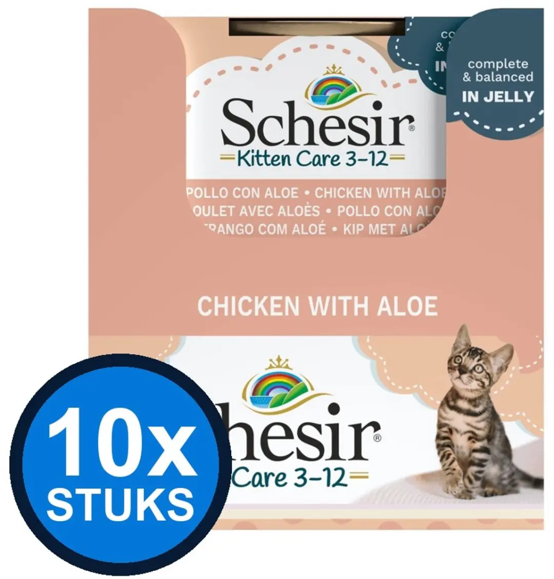 Schesir Kitten Care Geleipouches Kip 85g