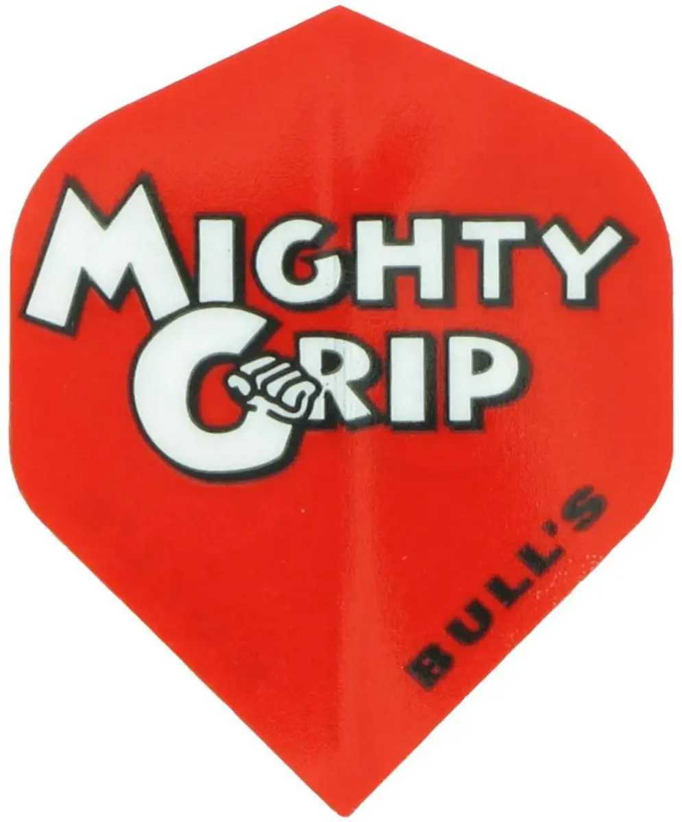 Bull's Powerflite D Mighty Grip - 3 Stuks - Rood/Wit
