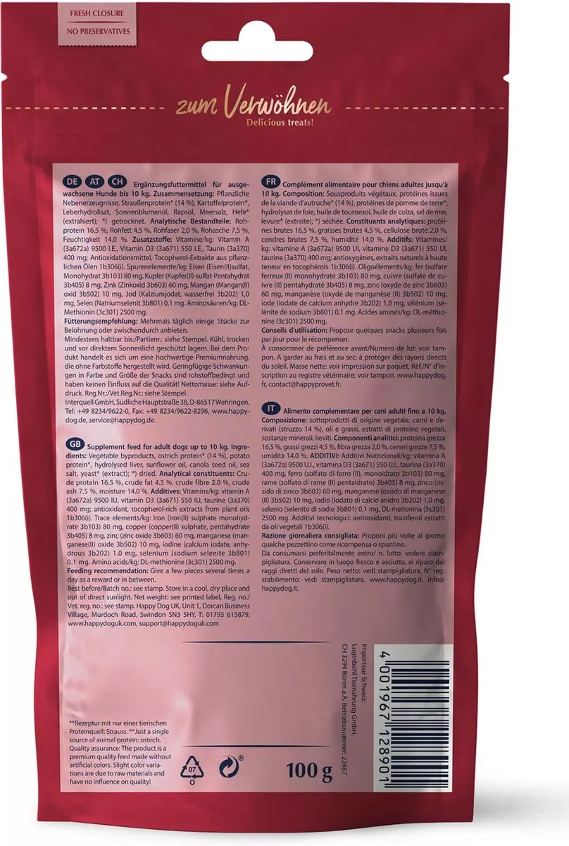 Happy Dog Snack Africa MINI 100g