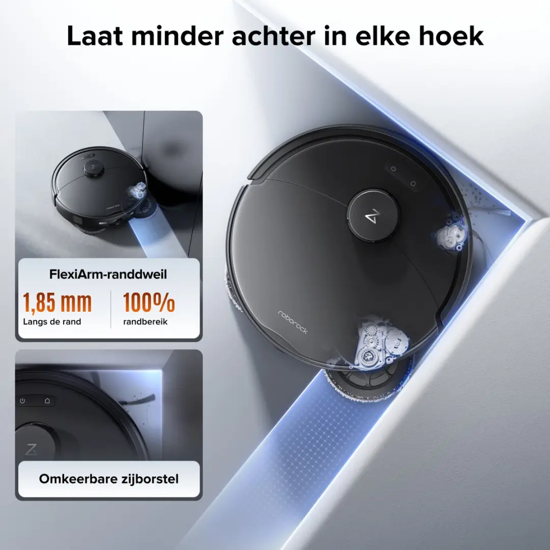 Roborock Qrevo 2 Pro Robotstofzuiger Set - 25.000 Pa - Zwart