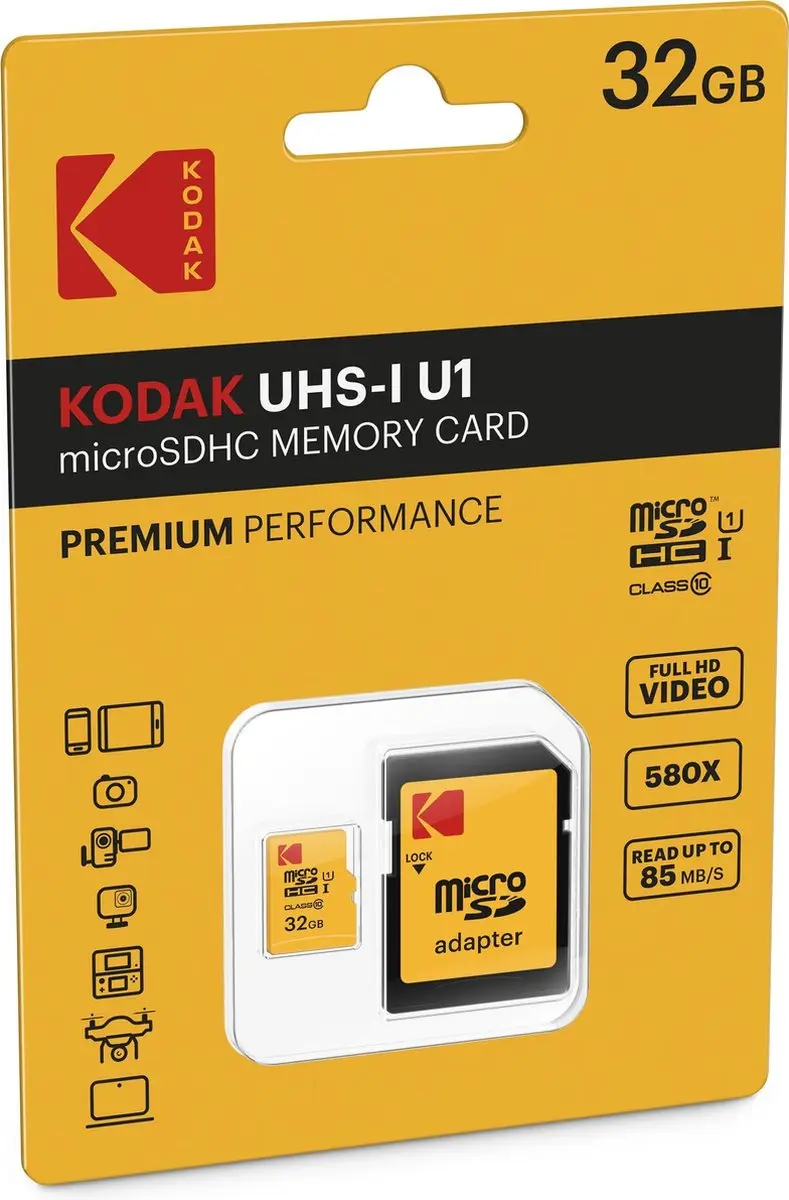 Kodak Emtec microSDHC 32GB EKMSDM32GHC10K