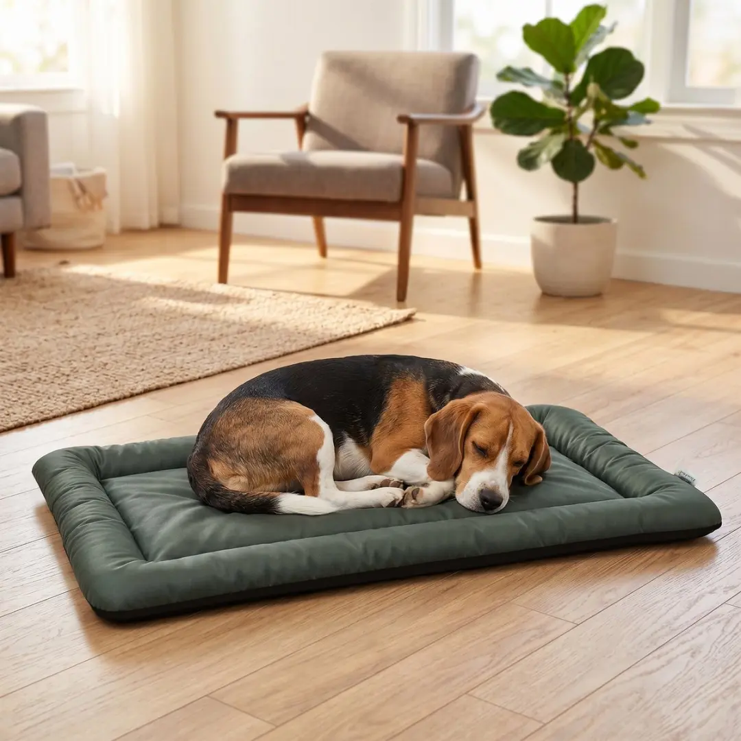 Pawhut Hondenbed Mat Oxford 110x68x6cm - Groen