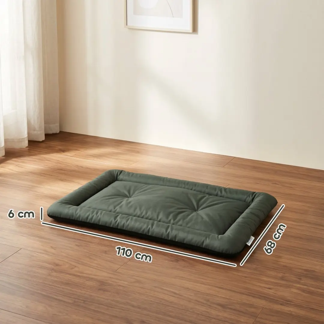 Pawhut Hondenbed Mat Oxford 110x68x6cm - Groen