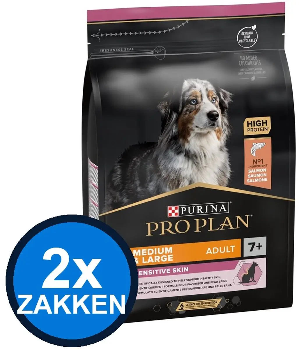 Pro Plan Adult 7+ Medium & Large Sensitive Hondenvoer Droogvoer 6kg