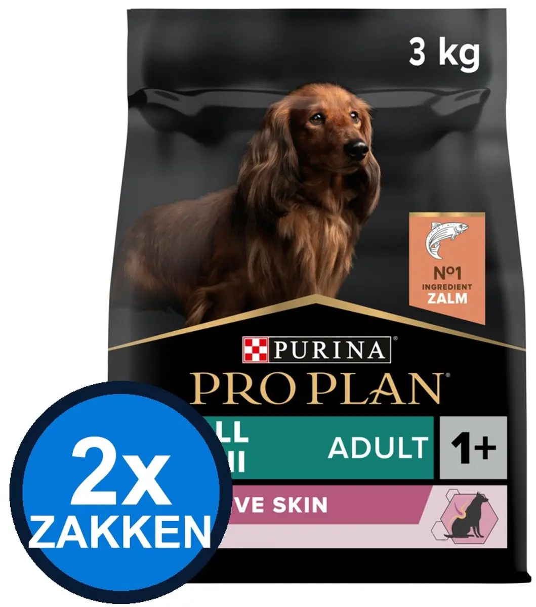 Pro Plan Adult Small & Mini Sensitive Skin Zalm Droogvoer 3kg