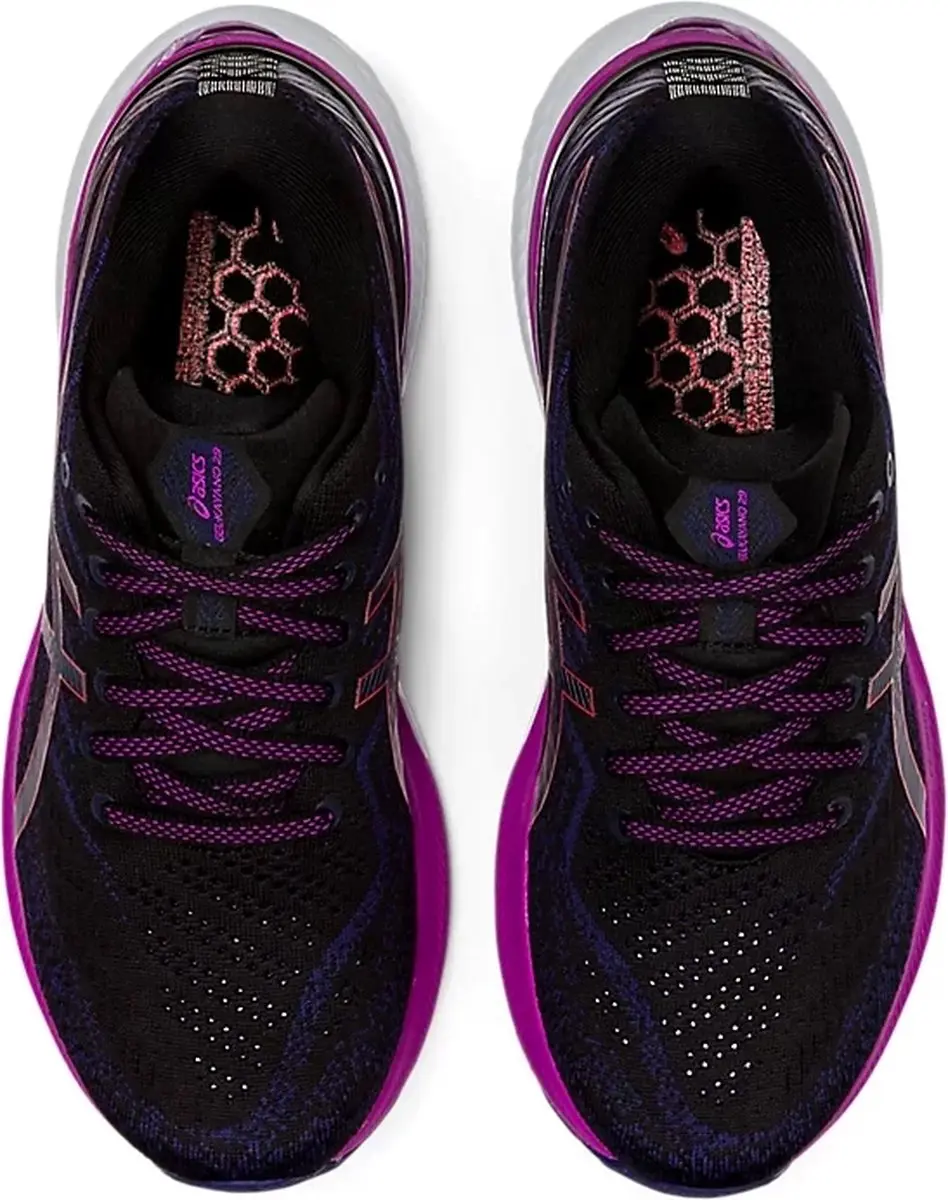 ASICS Gel-Kayano 29 Sportschoenen 39.5 - Zwart/Paars/Roz