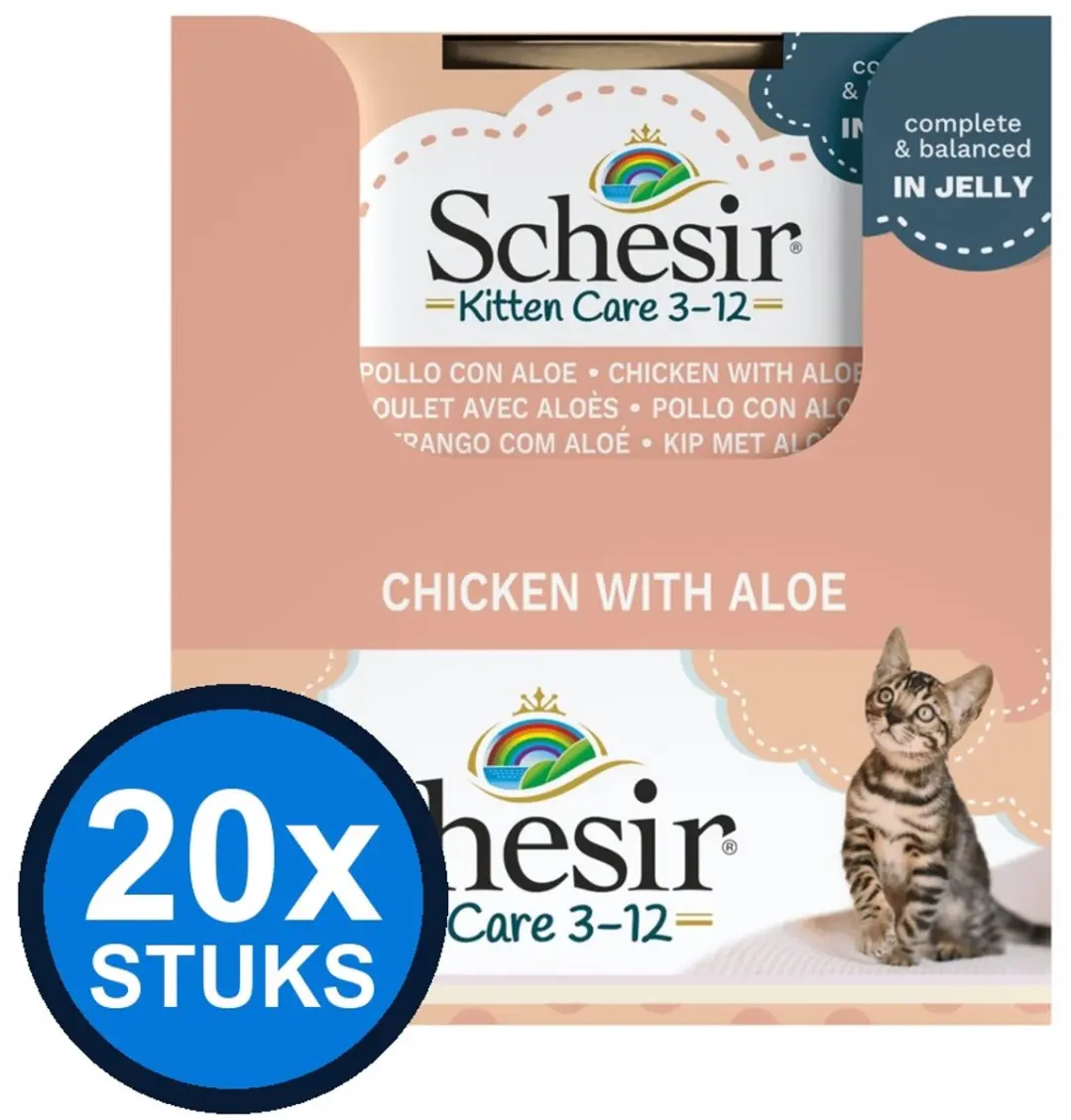 Schesir Kitten Care Geleipouches Kip 85g
