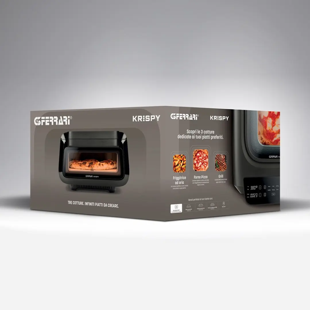 G3 Ferrari Krispy Pizza Oven G10225 - 2100W - 13L - Zwart