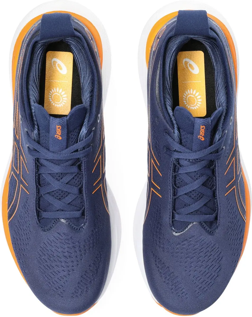 ASICS Gel-Nimbus 25 Sportschoenen 47 - Donkerblauw/Oranje