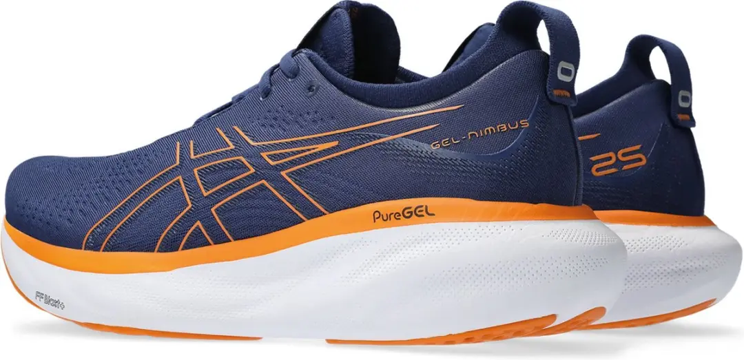 ASICS Gel-Nimbus 25 Sportschoenen 47 - Donkerblauw/Oranje