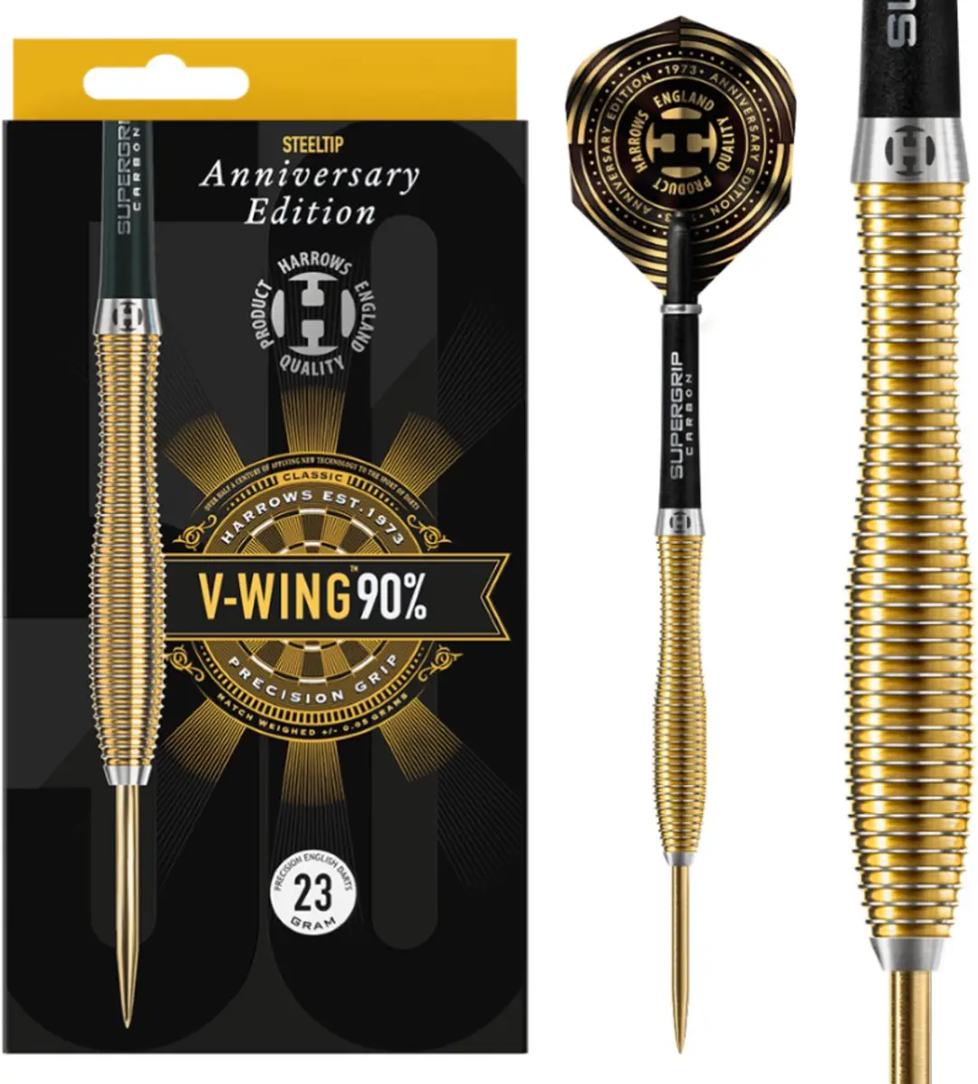 Harrows V-Wing 90% Tungsten Darts - 23GR - 3 Stuks