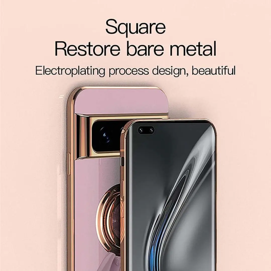 Google Pixel 7 Electroplating Patroon Hoes - Schokbestendig - Wit - afbeelding 4 van 6