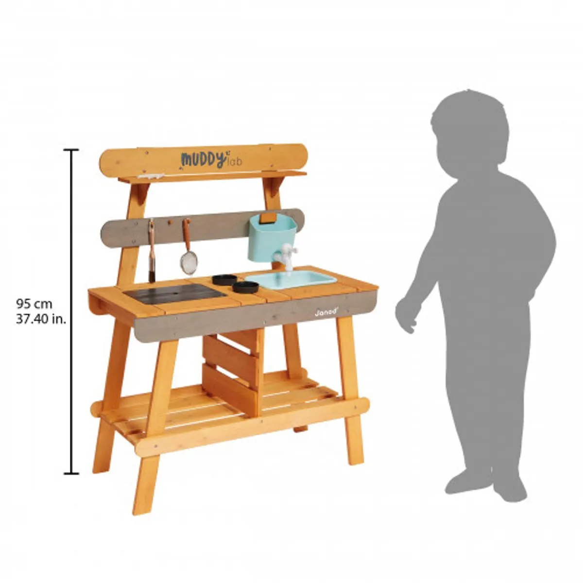 Janod Muddy Lab Houten Speelkeuken Buiten - Print