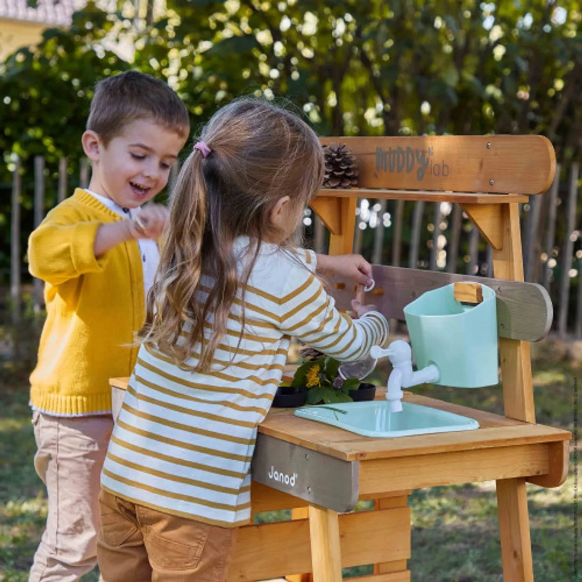 Janod Muddy Lab Houten Speelkeuken Buiten - Print