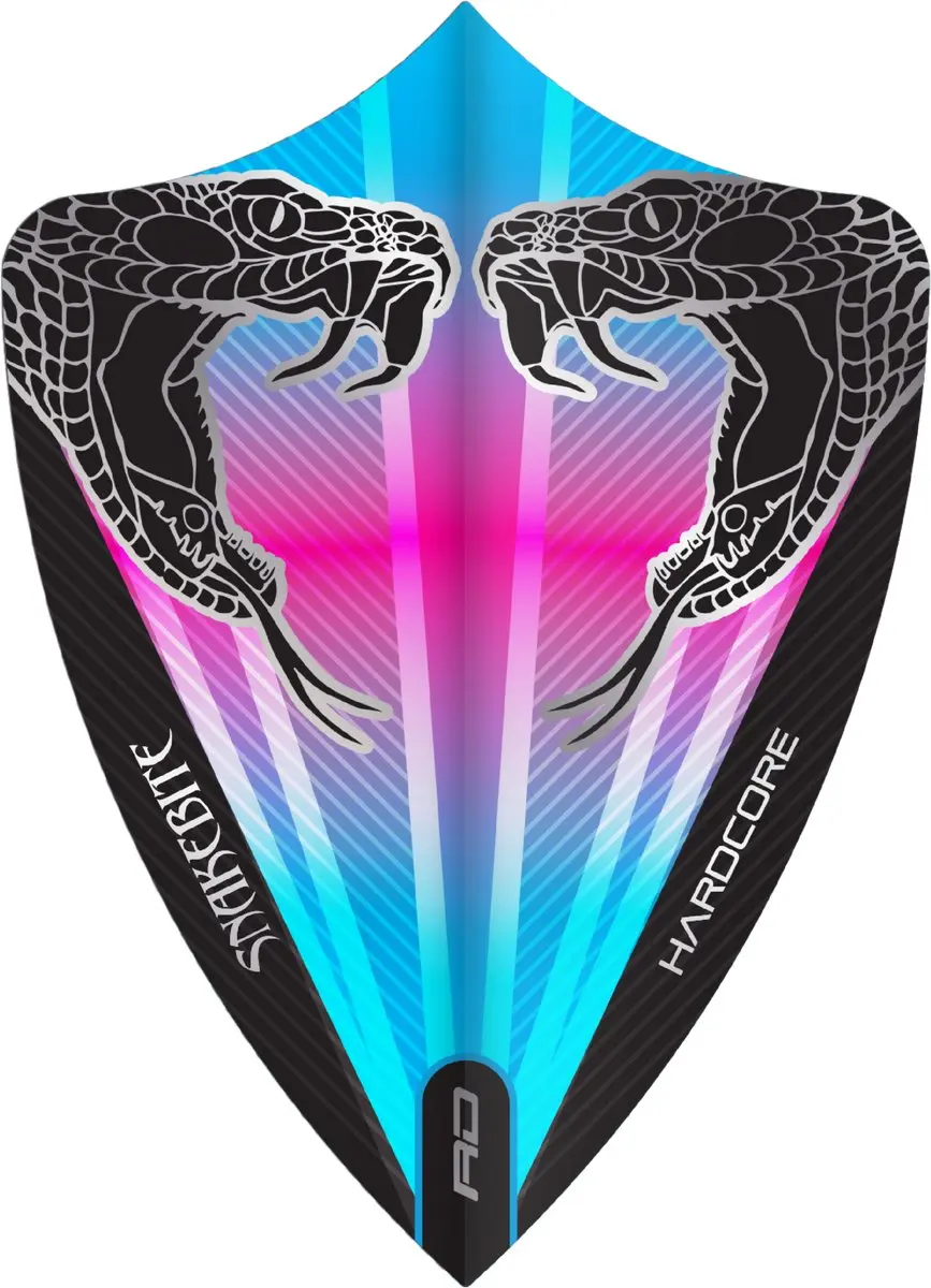 Red Dragon Peter Wright Hardcore Snakebite Dart Flights - TF6691 - 3 Stuks