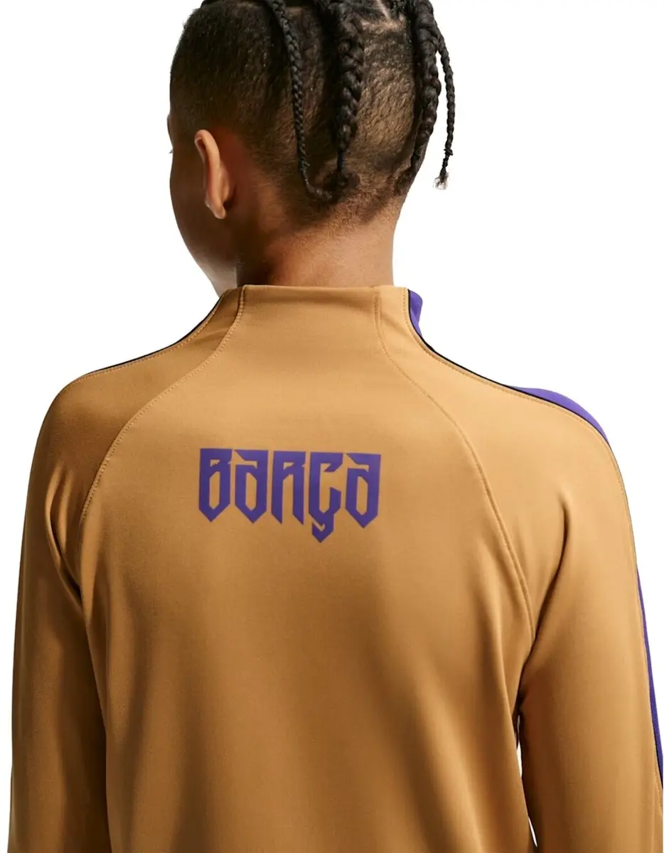 Nike FC Barcelona Strike Drill Top Kinder - Geel - 134