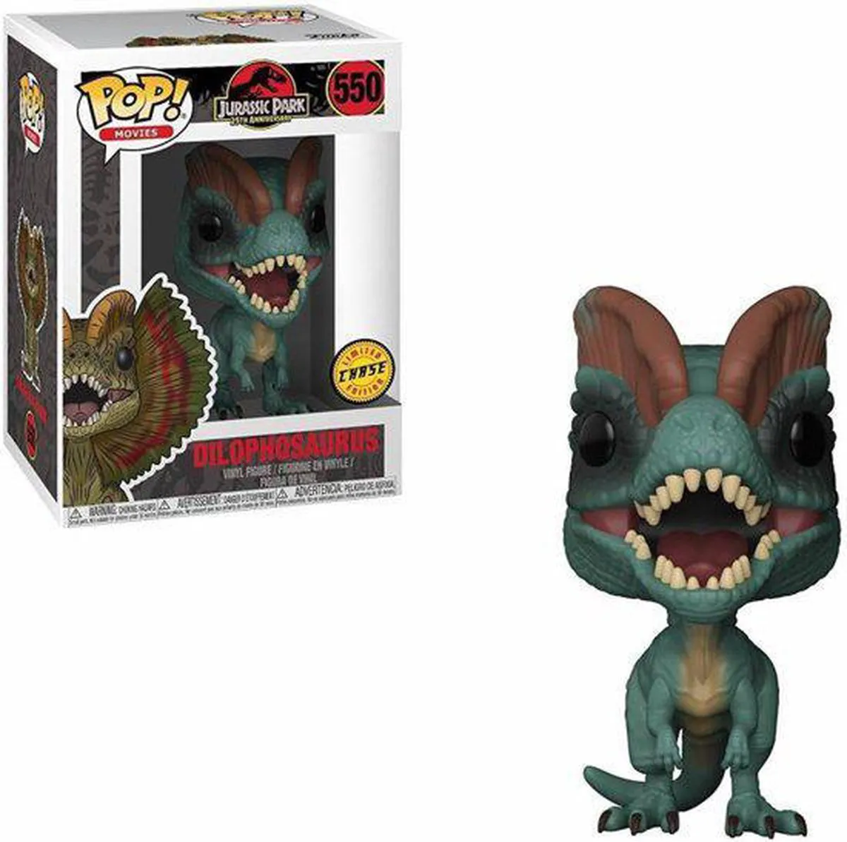 Funko Pop! Jurassic Park Dilophosaurus 26736 - Verzamelfiguur 10cm - Multi