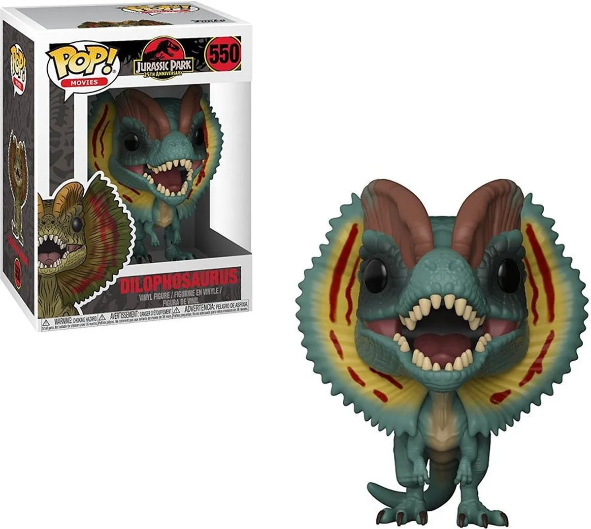 Funko Pop! Jurassic Park Dilophosaurus 26736 - Verzamelfiguur 10cm - Multi