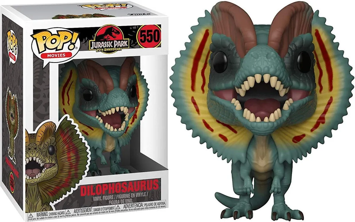 Funko Pop! Jurassic Park Dilophosaurus 26736 - Verzamelfiguur 10cm - Multi