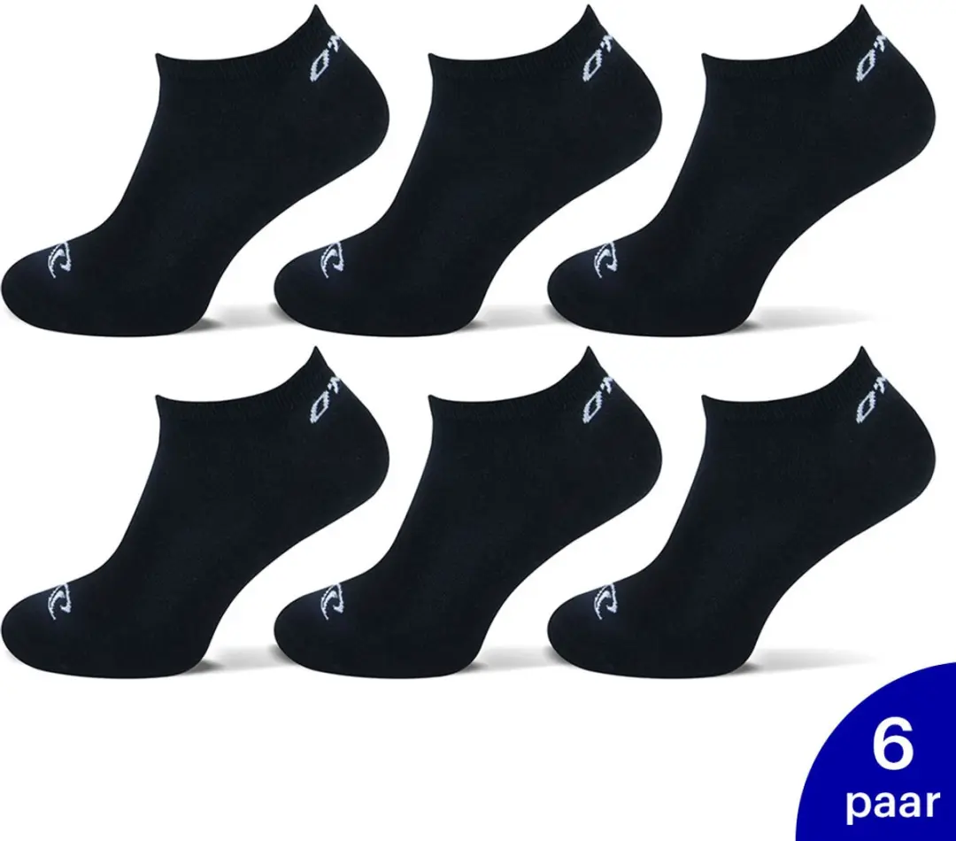 O'Neill Sportieve Sneakersokken 6 Stuks - 39-42 - Zwart