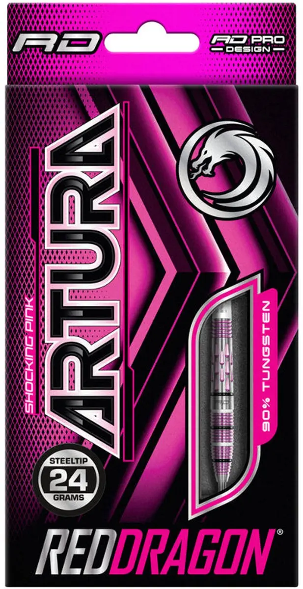 Red Dragon Artura Shocking Pink Dartpijlen - 3 Stuks