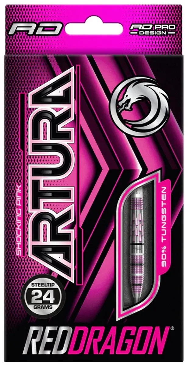 Red Dragon Artura Shocking Pink Dartpijlen - 3 Stuks