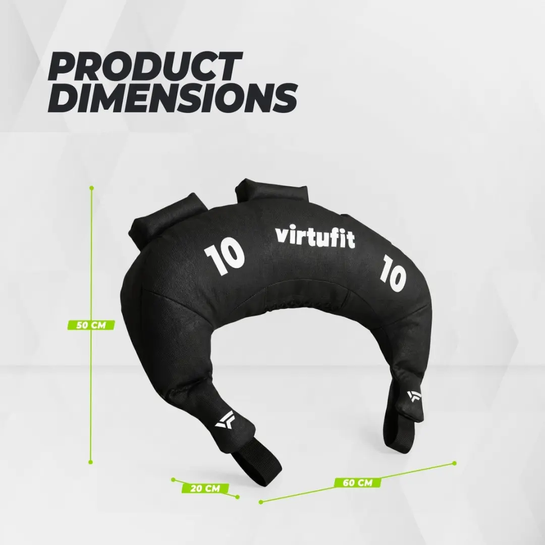 Virtufit Bulgarian Bag 10kg - Zwart