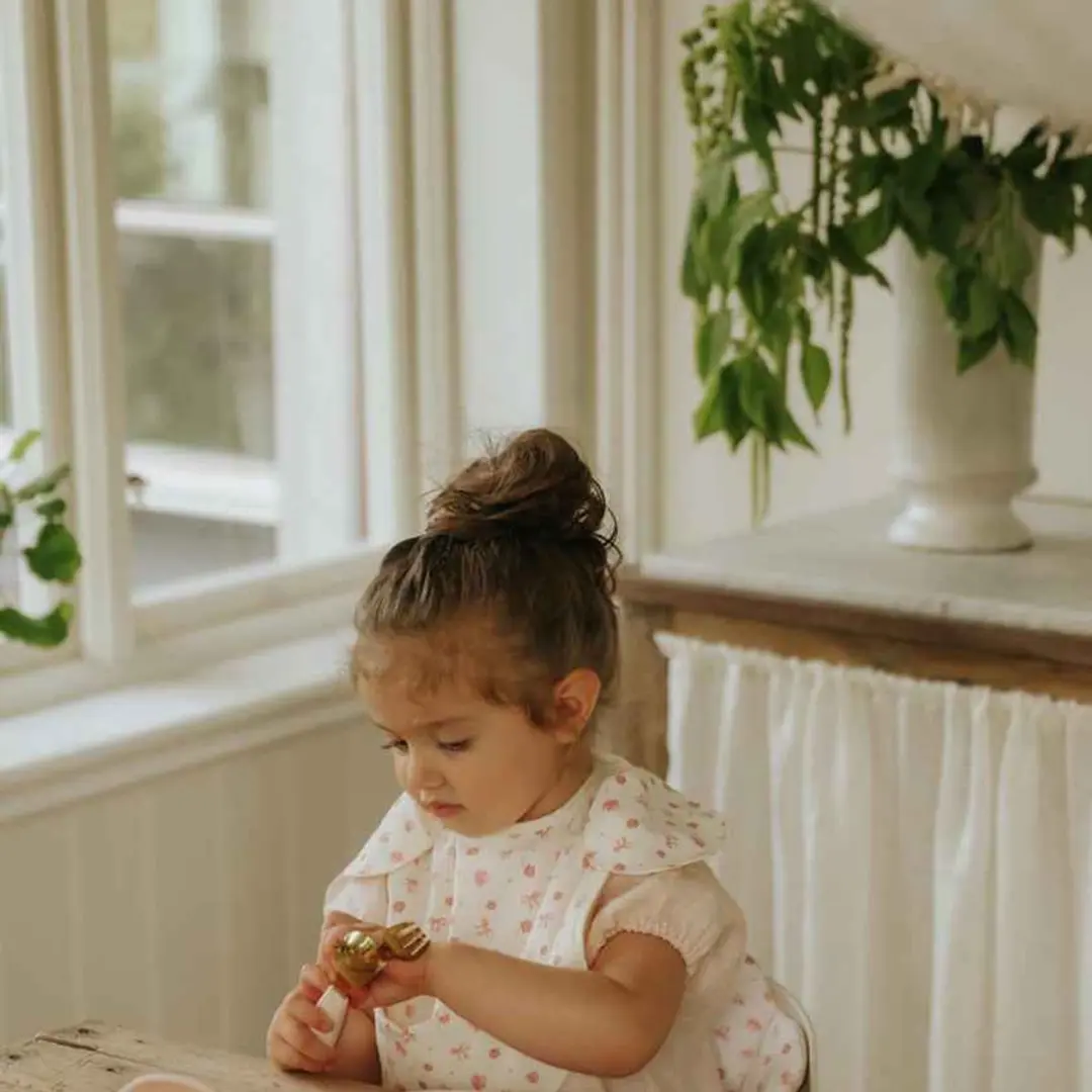 Elodie Rosy Bow Baby Eetservies - Kom + Lepel - 2 Stuks