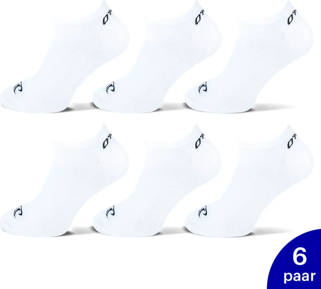 O'Neill Sportieve Sneakersokken 6 Stuks - Wit