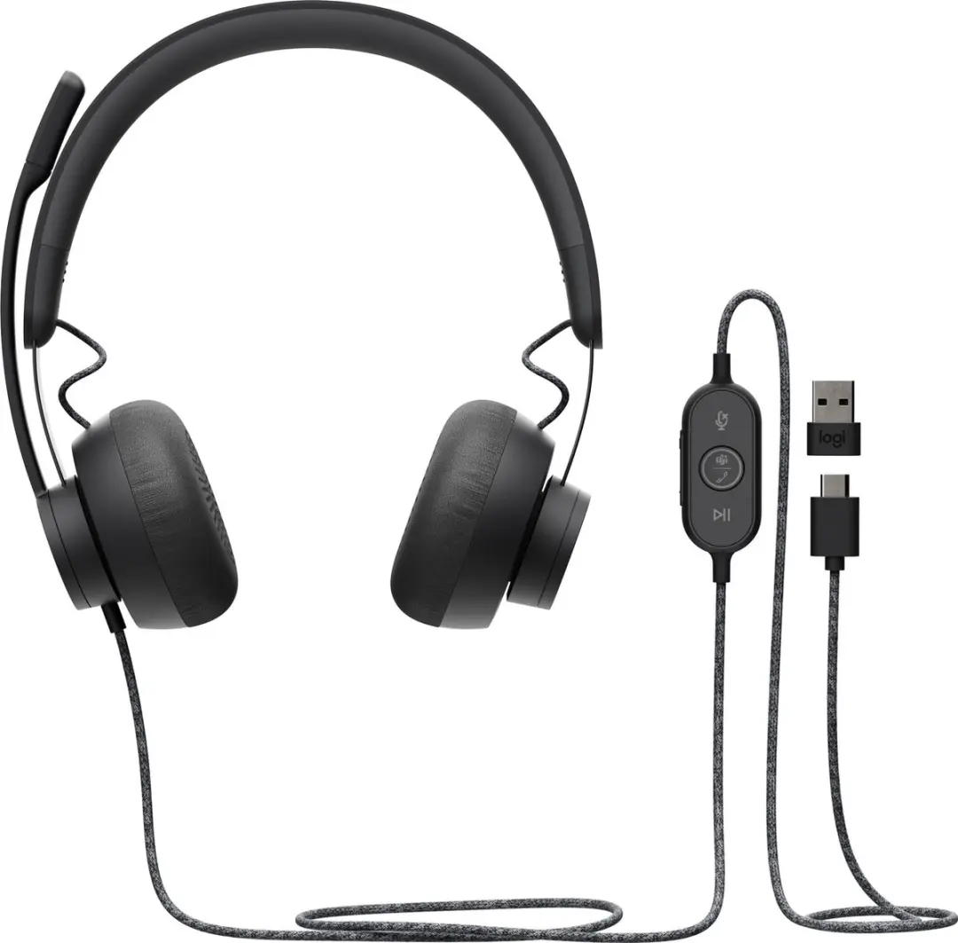 Logitech C925e & Zone Wired Teams Set - Zwart