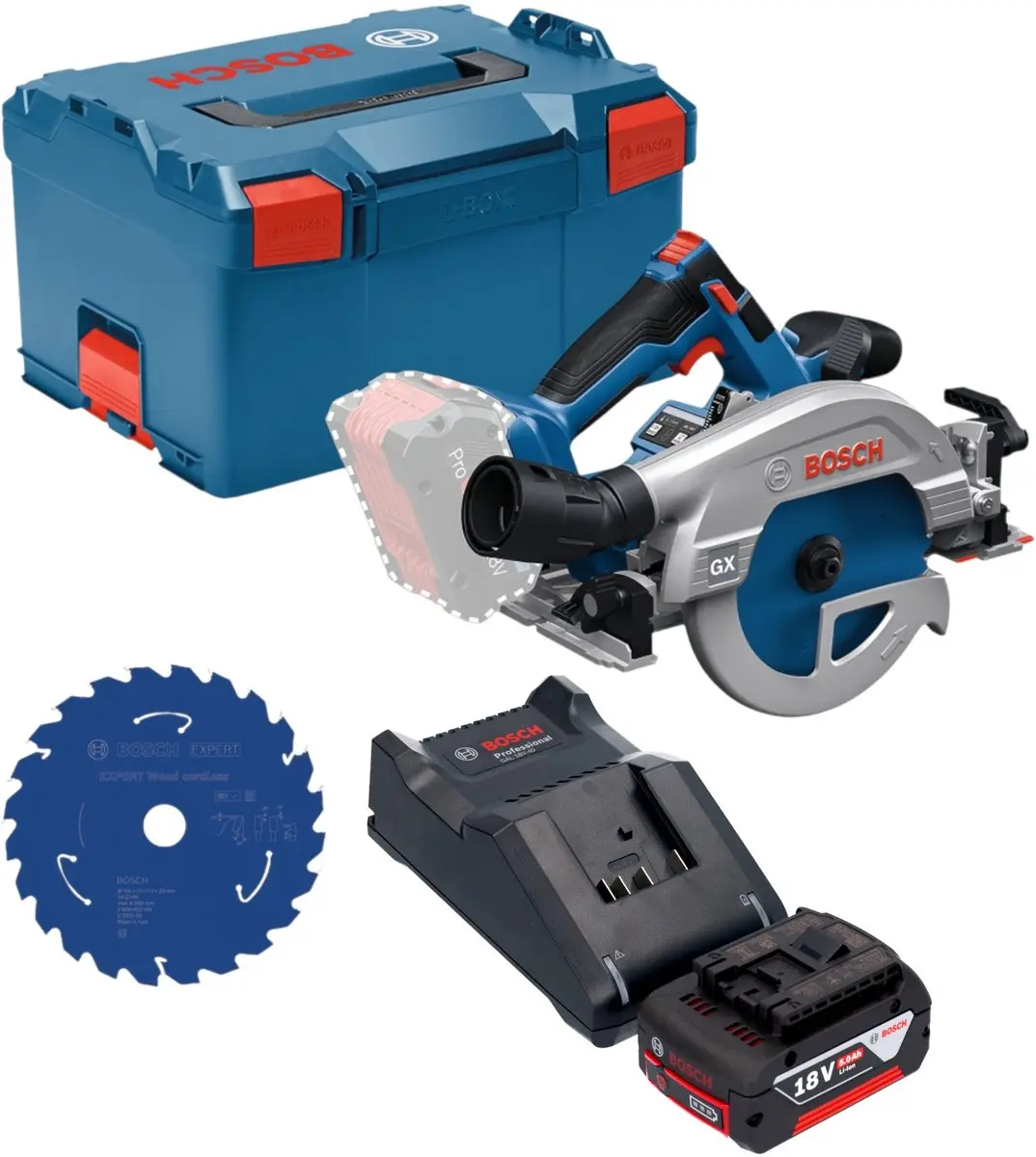 Bosch Professional GKS 18V-57-2 GX Accu-cirkelzaag 165mm
