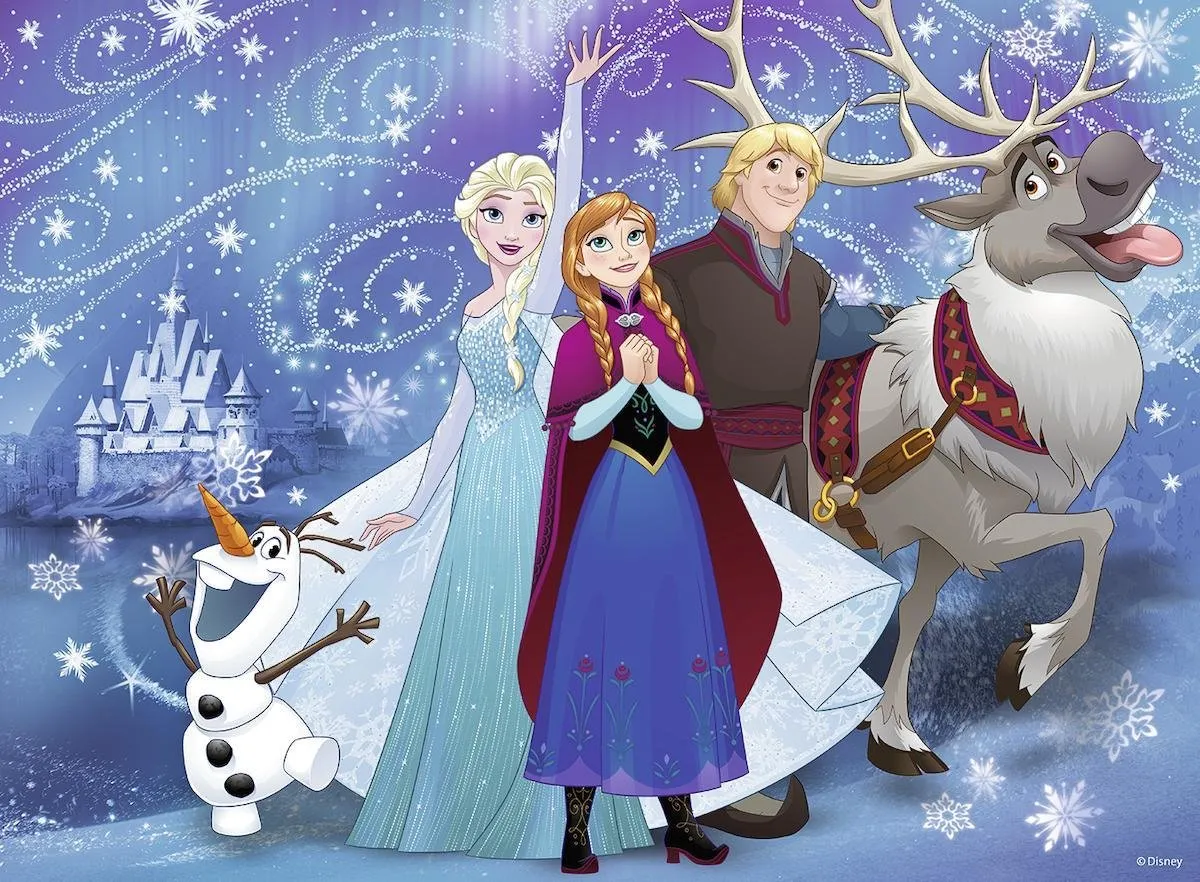 Ravensburger Disney Frozen Glinsterende Sneeuw Puzzel 100 Stuks - afbeelding 3 van 6
