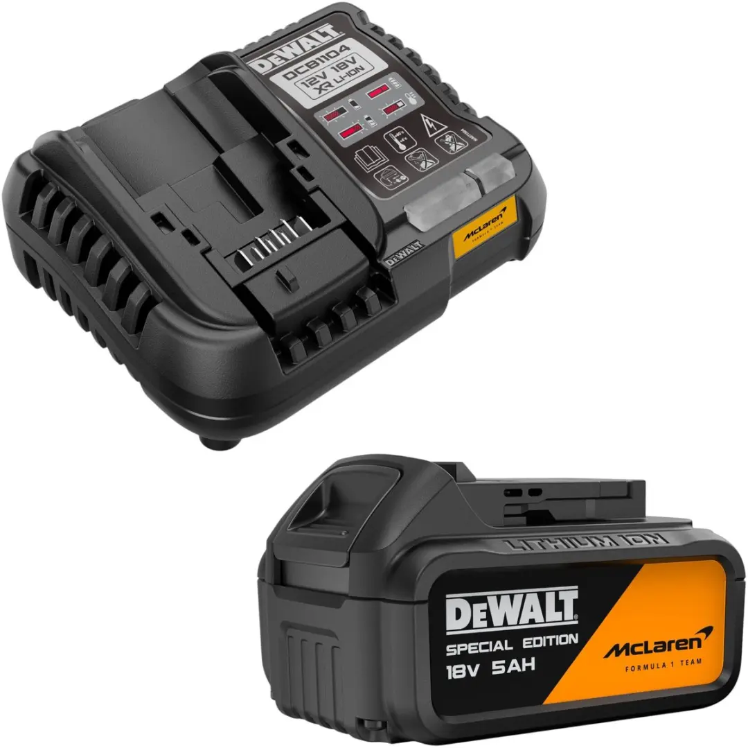 DeWalt DCD86M P1T Slagboormachine 18V 90Nm McLaren F1 Edition - 4x Accu 5,0Ah