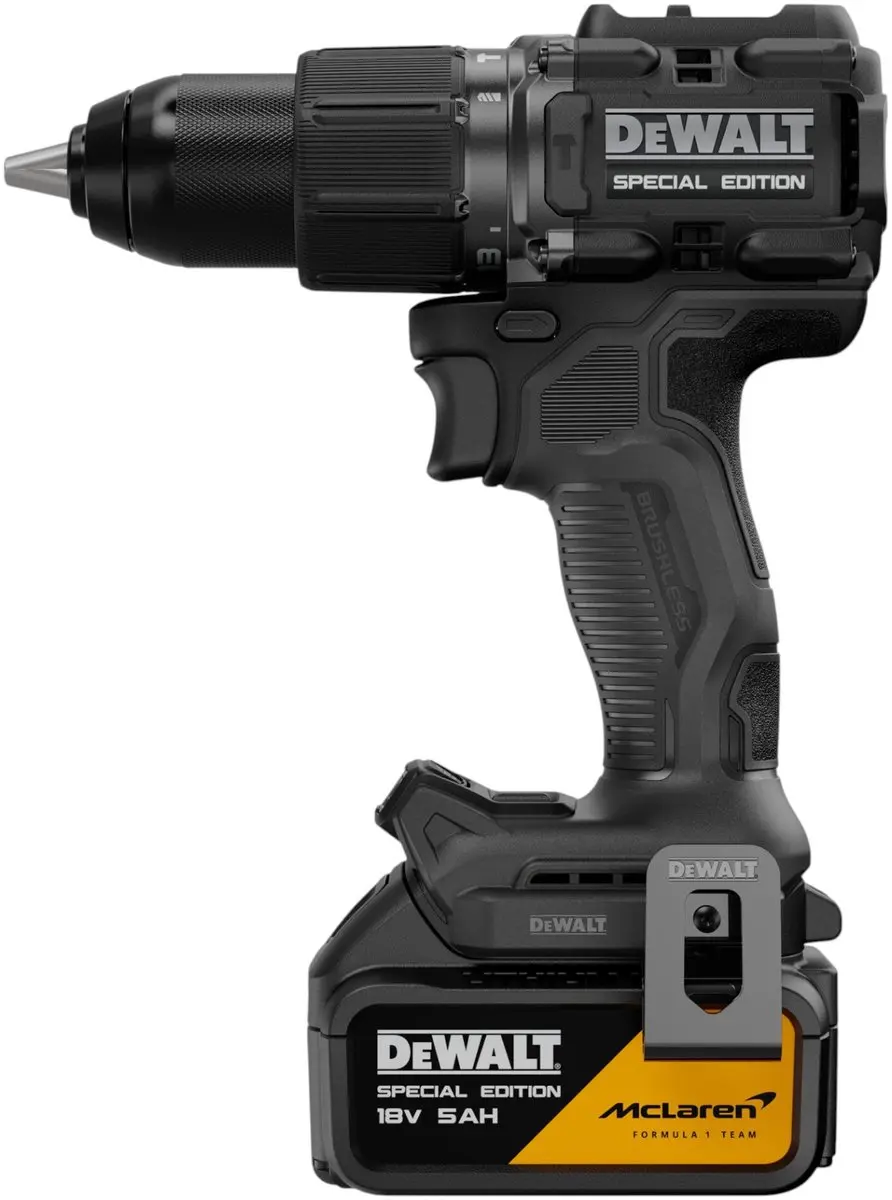 DeWalt DCD86M P1T Slagboormachine 18V 90Nm McLaren F1 Edition - 4x Accu 5,0Ah