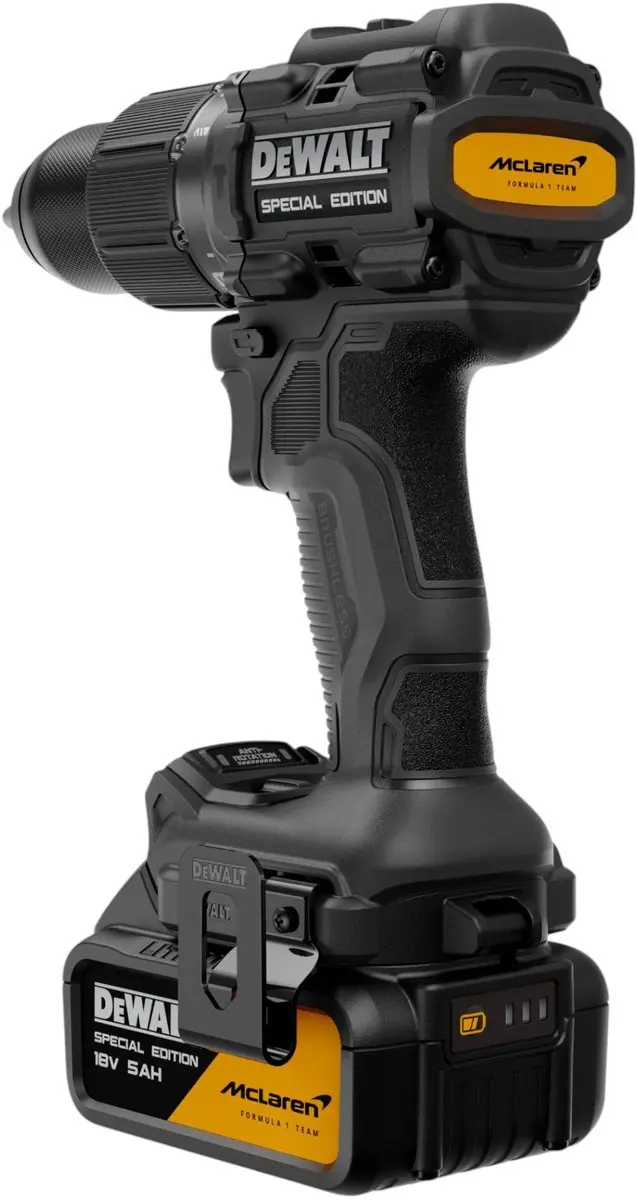 DeWalt DCD86M P1T Slagboormachine 18V 90Nm McLaren F1 Edition - 4x Accu 5,0Ah