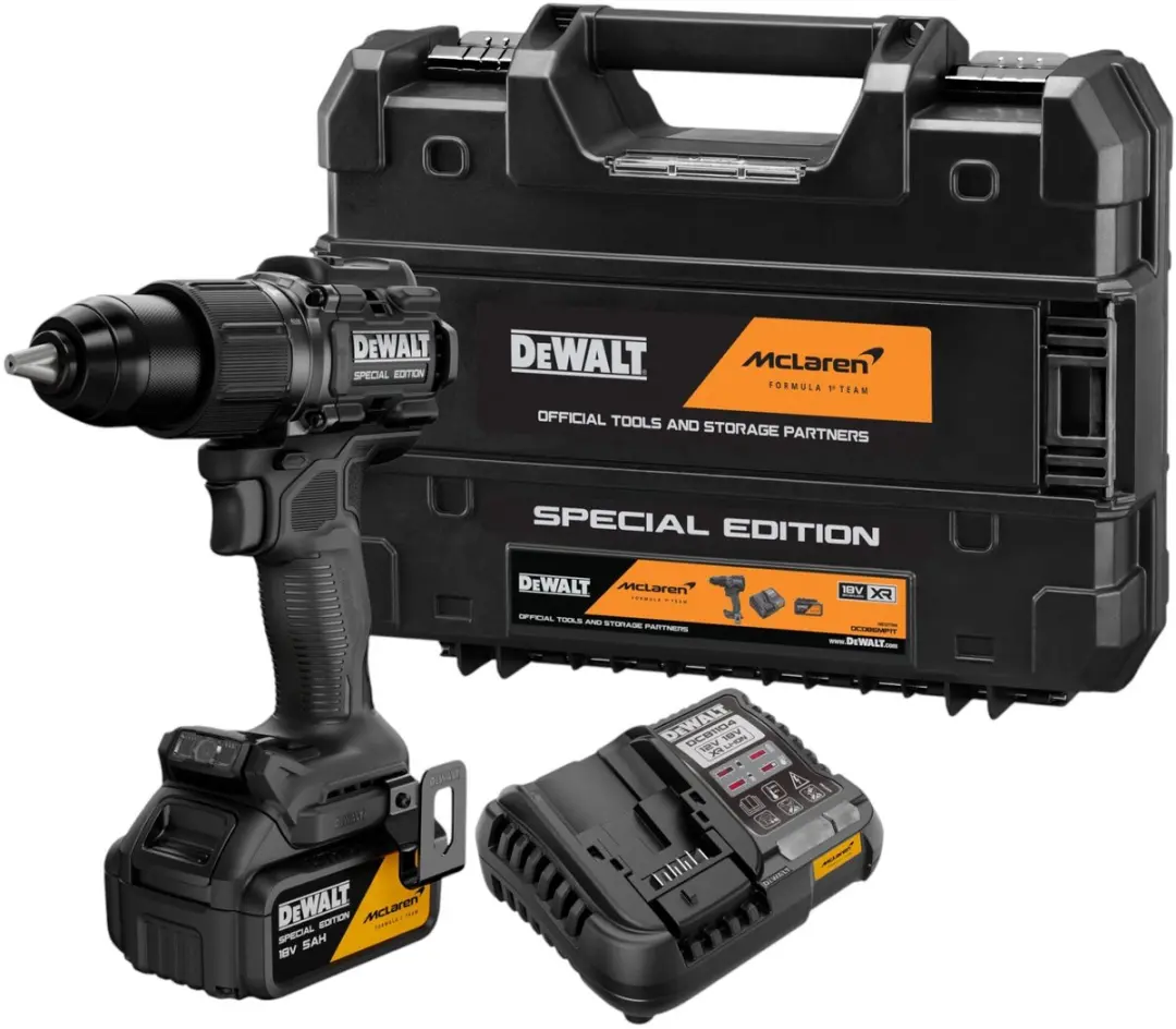 DeWalt DCD 86M P1T accu-slagboormachine 18 V 90 Nm borstelloos McLaren F1 Editio
