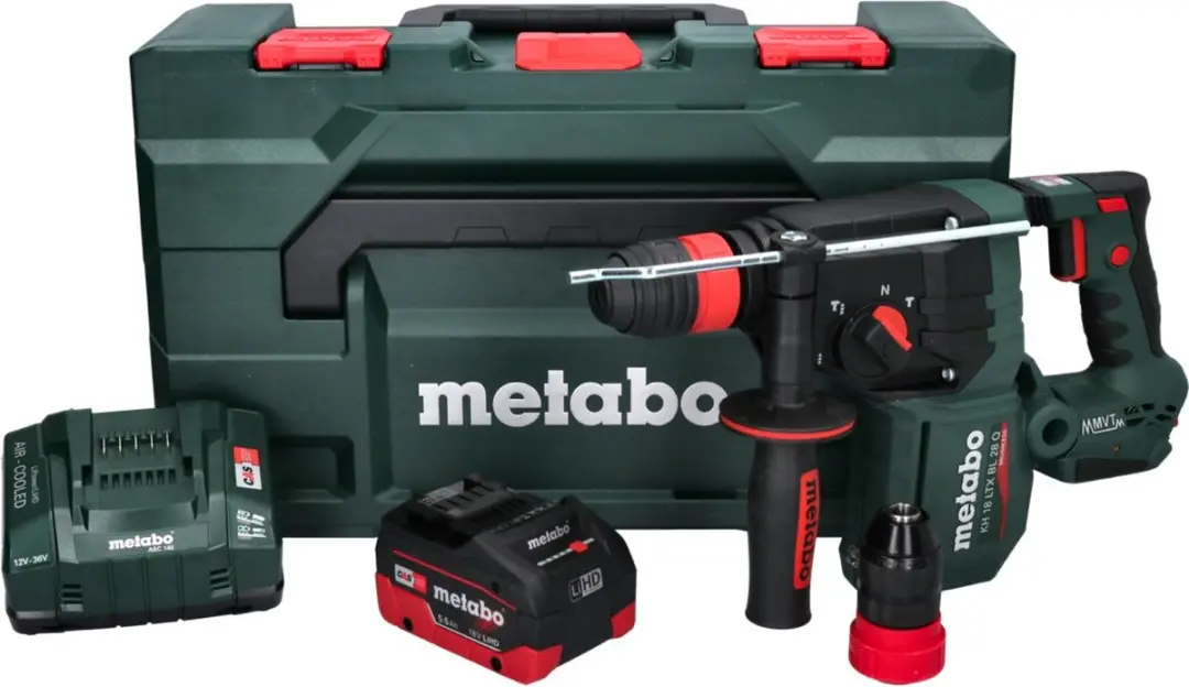 Metabo KH 18 LTX BL 28 Q Accu-boorhamer - 18V 3J SDS-plus - 5,5Ah + oplader