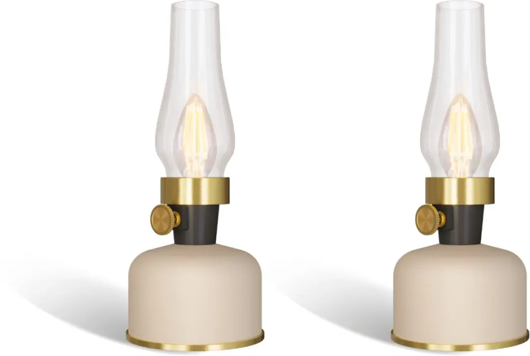 Calex Lavinio Oplaadbare LED Tafellamp 2 Stuks - Warm Wit - 3W