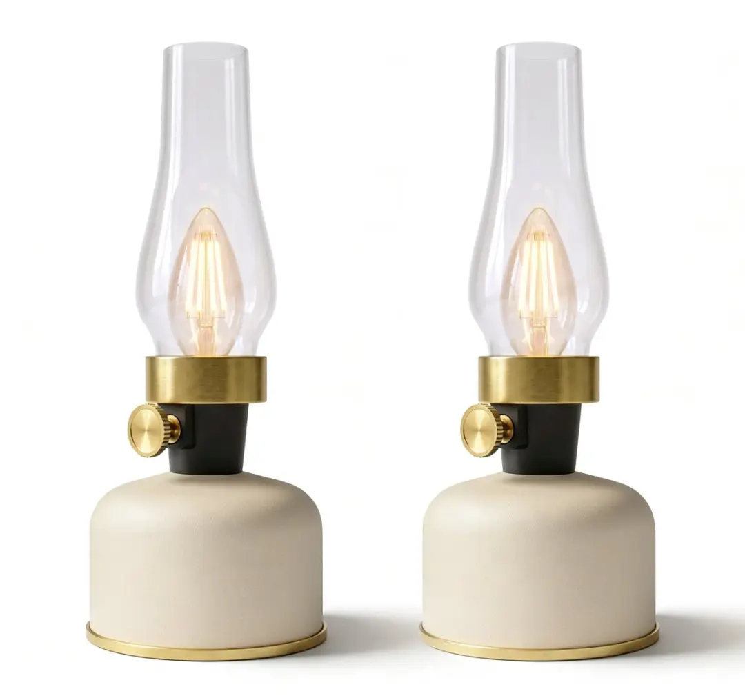 Calex Lavinio Oplaadbare LED Tafellamp 2 Stuks