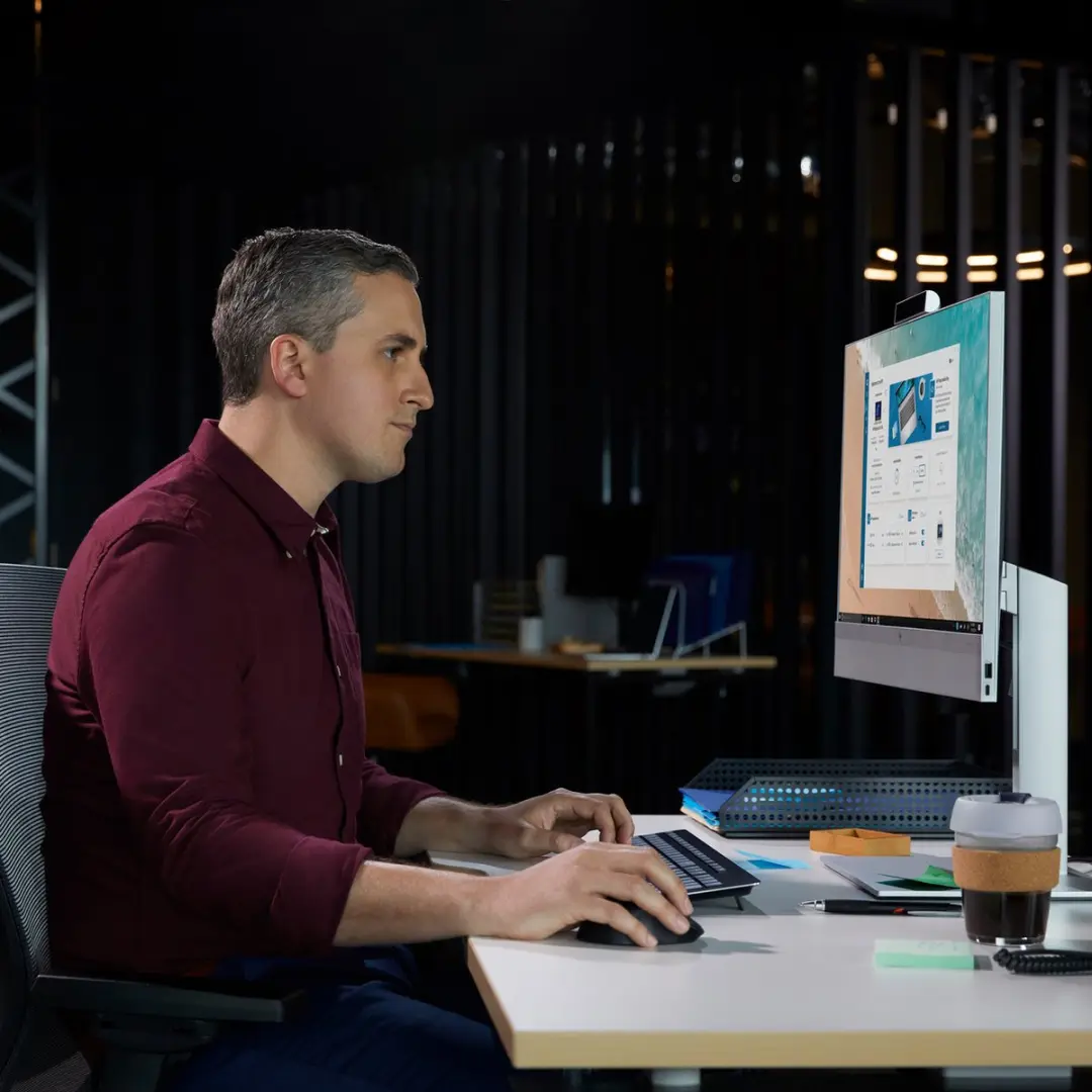 HP EliteOne 840 G9 All-in-one PC - i5 - 23.8" Full HD Touch - 16GB/256GB SSD Zilver - afbeelding 6 van 6