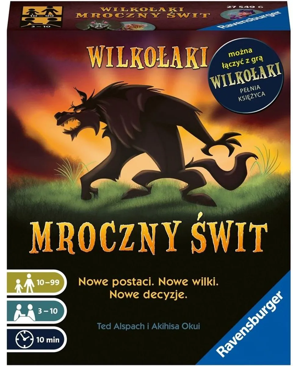 Ravensburger Wilkołaki Mroczny Świt Bordspel
