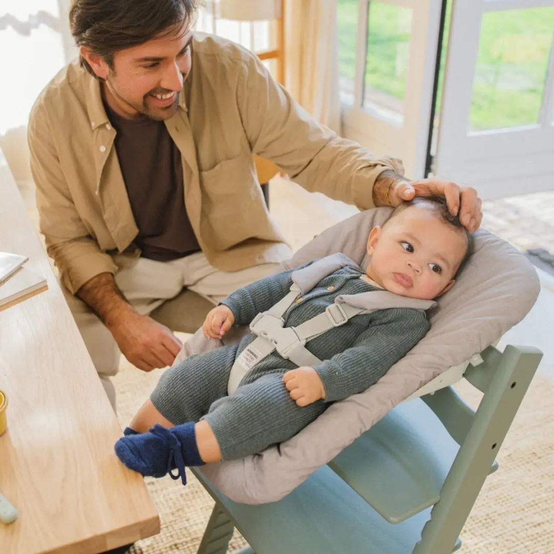 Stokke Tripp Trapp Baby- en Kinderstoel - Groen - Met Baby Set & Newborn Set