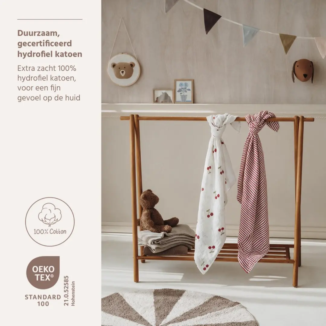 Meyco Baby Girly Garden Swaddle - 2 Stuks 120x120cm