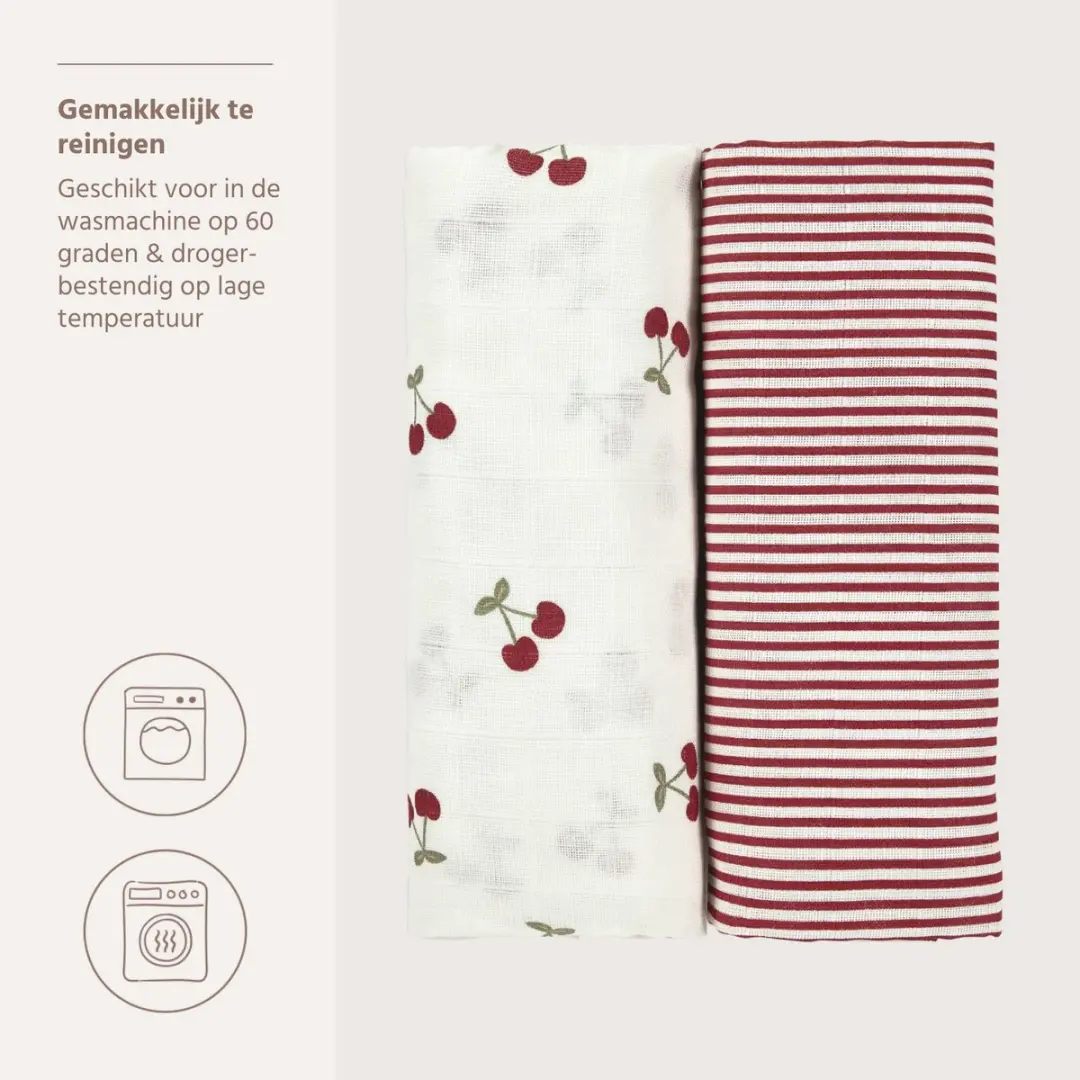 Meyco Baby Girly Garden Swaddle - 2 Stuks 120x120cm