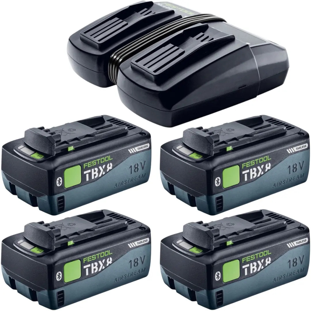 Festool KAPEX KSC 60 EB-Basic Accuzaag 216mm - 4x 8,0Ah + Dubbele Lader