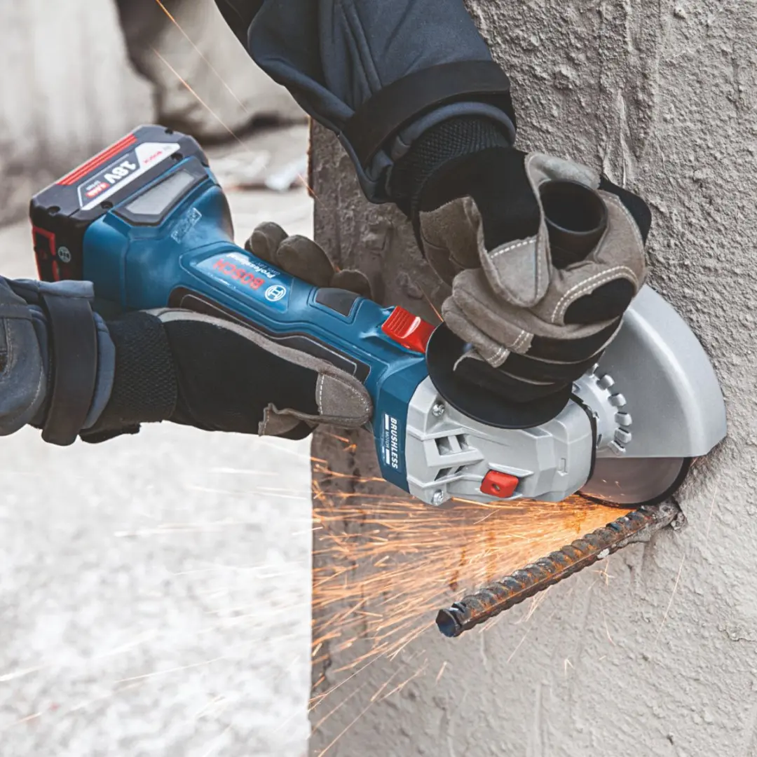 Bosch Professional GWS 18V-7 Accu Haakse Slijper 115mm - 2x 5.0Ah