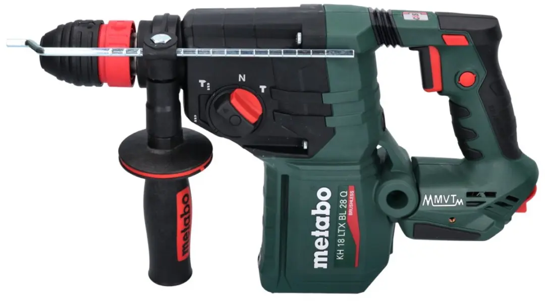 Metabo KH 18 LTX BL 28 Q Accu-boorhamer 18V - 3J SDS-plus - 2x 5,5Ah + oplader + 5-delige set