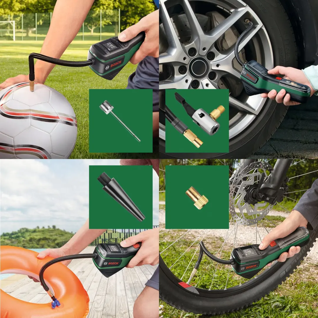 Bosch PNEO EasyPump Draadloze Luchtpomp 10,3 bar - 3000mAh - Groen