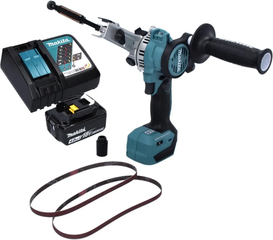 Makita DBS180RM1 Accu-bandvijl 18V 9x533mm Borstelloos - 4.0Ah + Lader